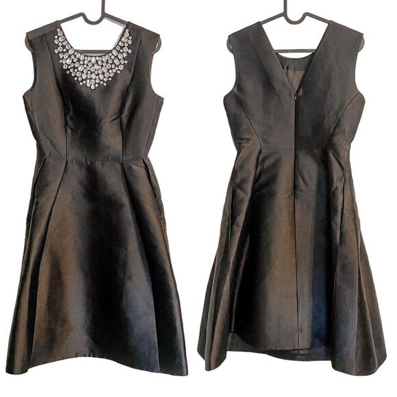 Kate Spade Embellished Cambria Dress Black 2 - Picture 4 of 7